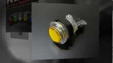 KDIT coloured transparent American style Button (ZIPPY large micro switch)