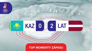 KAZACHSTAN vs. LOTYŠSKO | 0:2 | IIHF Majstrovstvá sveta 2024 - Highlighty zápasu