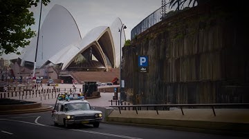 GHOSTBUSTERS: AFTERLIFE – The Ecto-1 Ghostbusting in Sydney