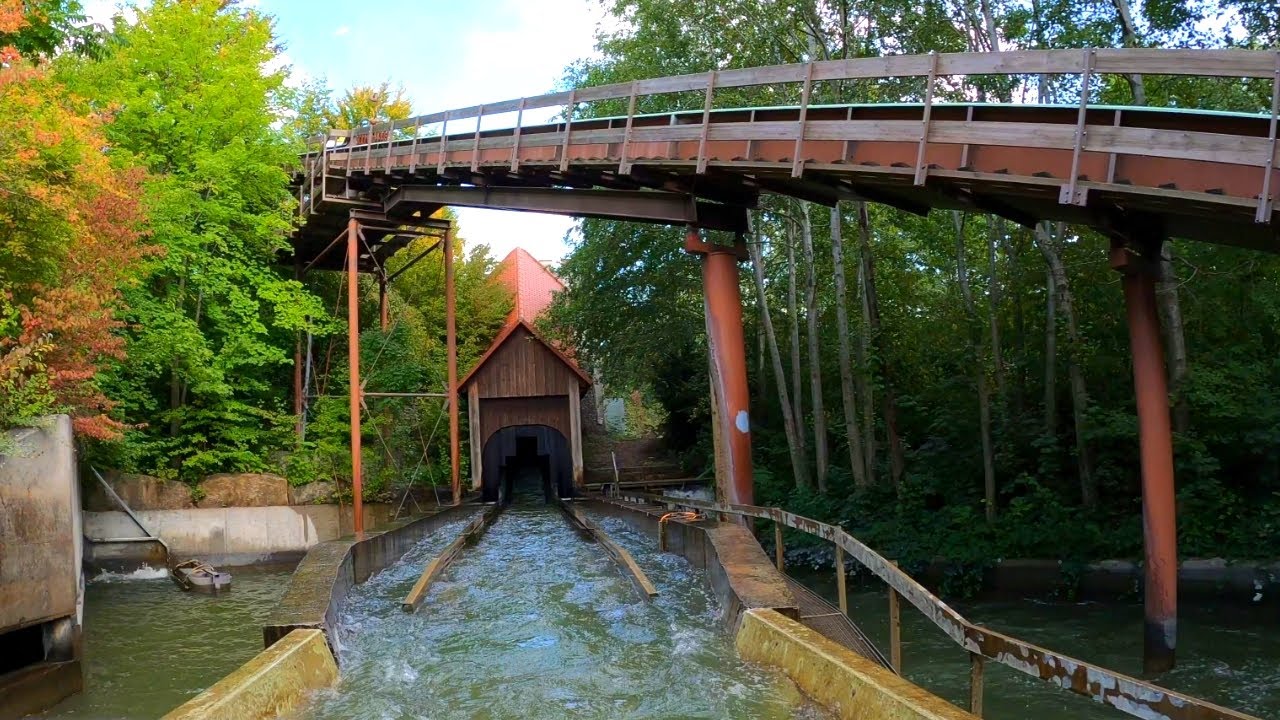 Badewannen-fahrt zum Jungbrunnen 4K Front Seat POV - Erlebnispark Tripsdrill