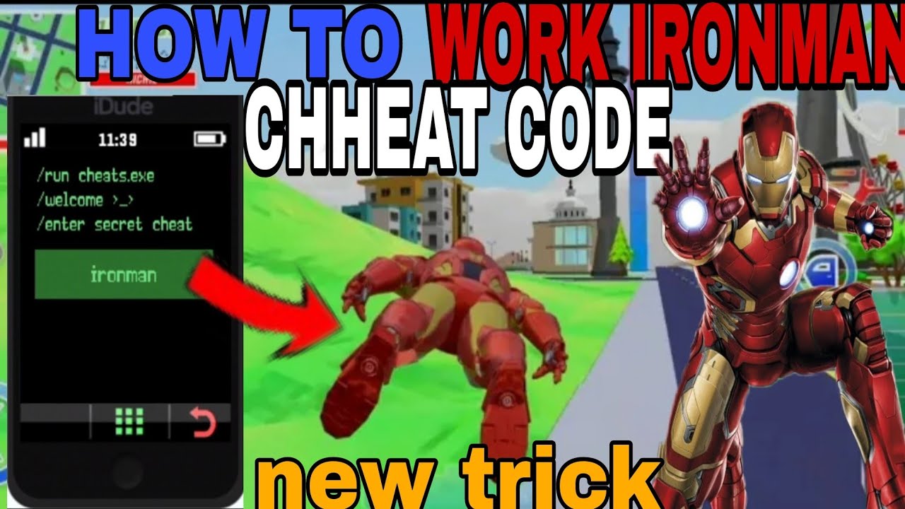 HOW TO WORK IRONMAN CHEAT CODE  DUDE THEFT WARS  SASTI GTA 5  POXEL