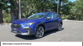 Santa_Cruz Subaru Dealer Dealership Guarantee 2026 Subaru Crosstrek Sapphire Blue Premium Nissan De