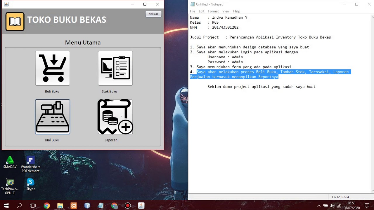 Demo Aplikasi Inventory dan Penjualan Toko Buku Bekas Berbasis Java ...