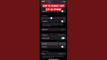 How To Change  Font Size On Iphone