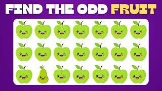 FIND The ODD One Out - Fruit Edition 🍒🍓🍑| Quiz Game | OptionOverloadTV