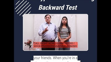Learn Hypnosis Now! Falling Backward Suggestibility Test By Pradeep Aggarwal Lesson - 18