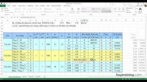 Tự học RSAP -  Hướng dẫn sử dụng file Excel tính kết cấu