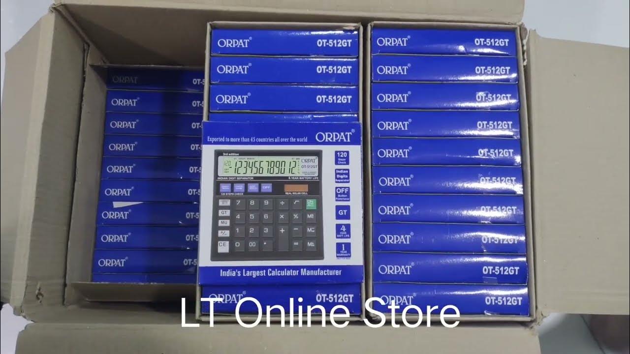 Orpat OT512GT Calculator YouTube