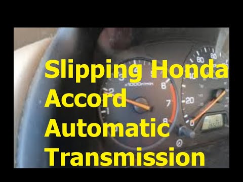 Slipping Automatic Transmission on a 2000's Honda Accord - YouTube