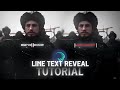 Line text reveal tutorial  alight motion tutorial