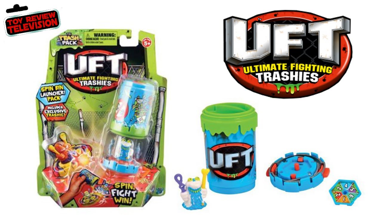 The Trash Pack UFT Spin Bin Launcher Pack Toy Review Ultimate Fighting