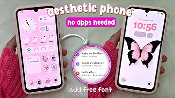 how to have an aesthetic android phone 🎀✨️ SIMPLE, EASY & NO APPS NEEDED