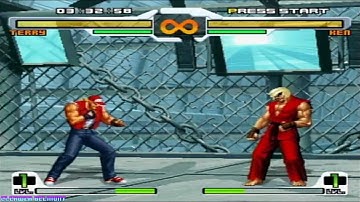 SVC Chaos: SNK vs Capcom (PS2) - Terry Bogard Playthrough (No Commentary)