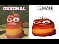 Red Larva Oi Oi Oi Original VS Meme