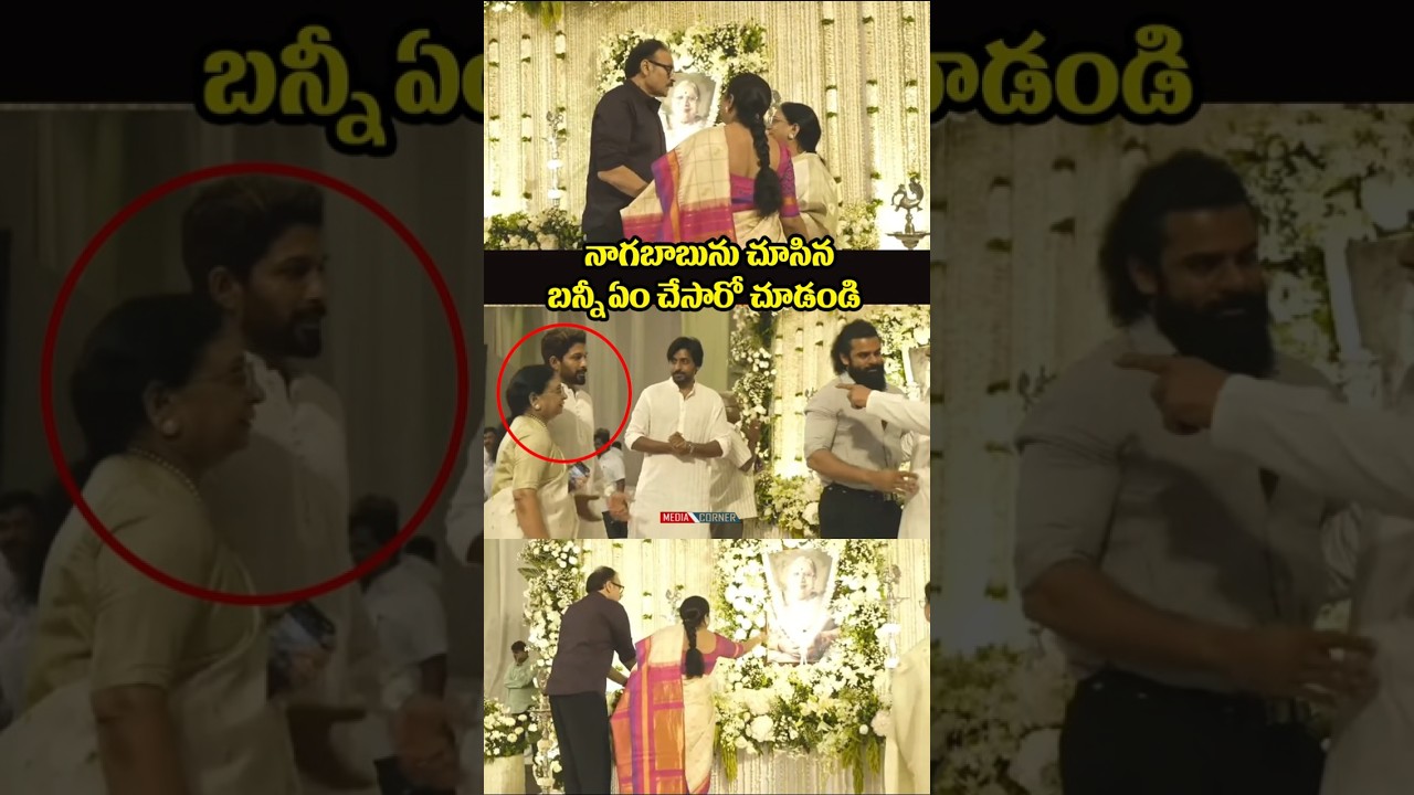 నాగబాబును చూసిన అల్లు అర్జున్ ఏం చేసారో చూడండి | Nagababu and Allu arjun Latest Video