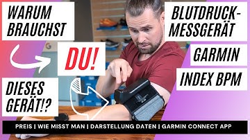 GARMIN INDEX BPM BLUTDRUCKMESSGERÄT - TEST, MESSUNGEN, DARSTELLUNG & EXPORT DATEN GARMIN CONNECT APP