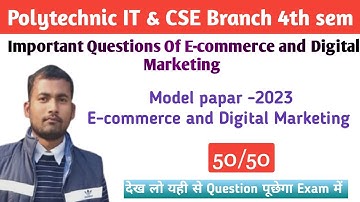 Important Questions Of E-commerce and Digital Marketing/E-commerce and digital marketing model Paper