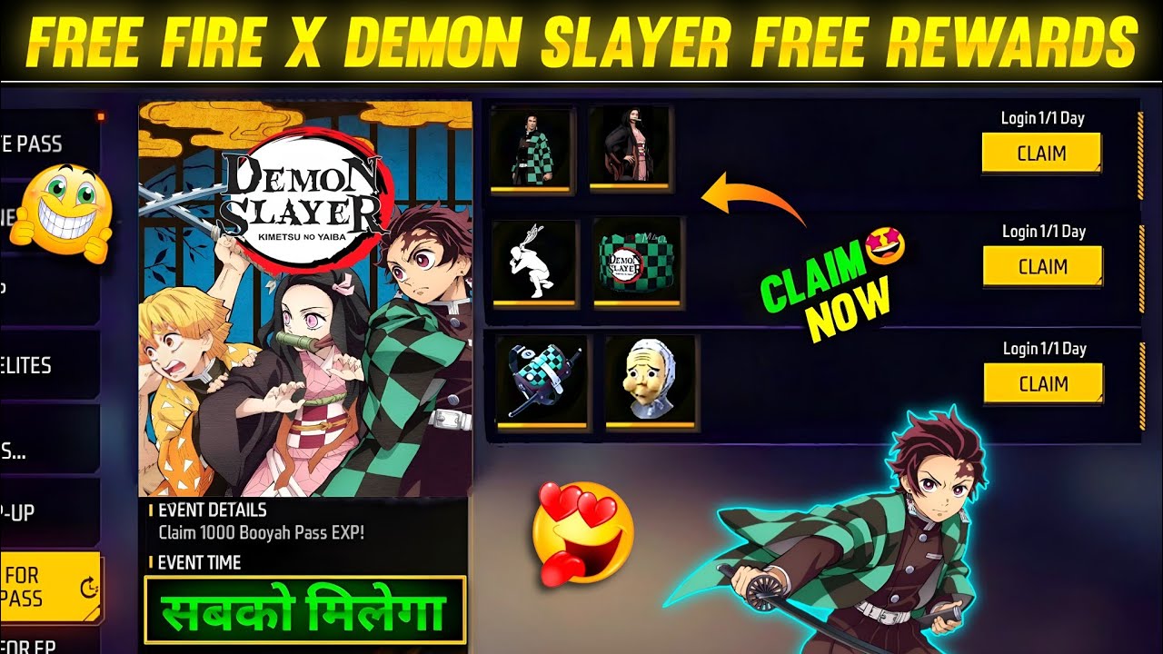 Free Fire: Demon Slayer Collaboration Update