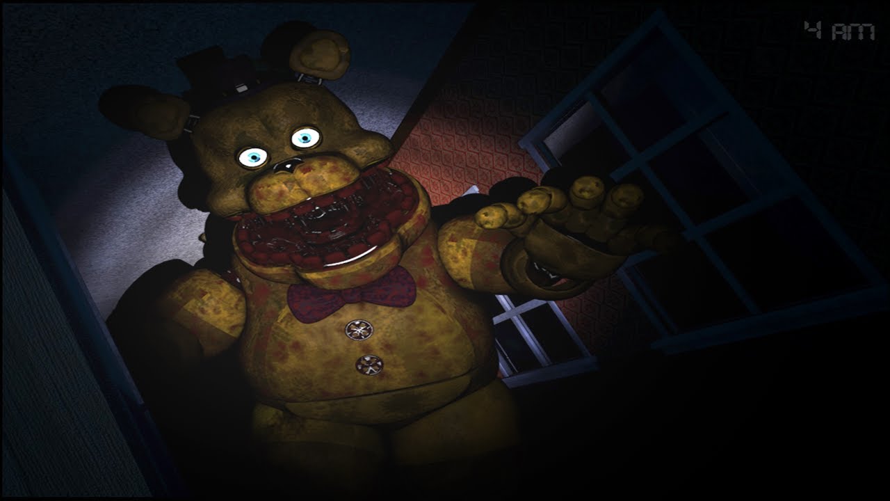 Fredbear after the bite of 1983/1987 came to visit me (FNaF 4 Mods) 