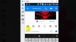 How to send GIF images in Facebook messenger android app screenshot 2