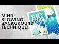 MIND BLOWING Background Technique + 5 Cards with Gel Press