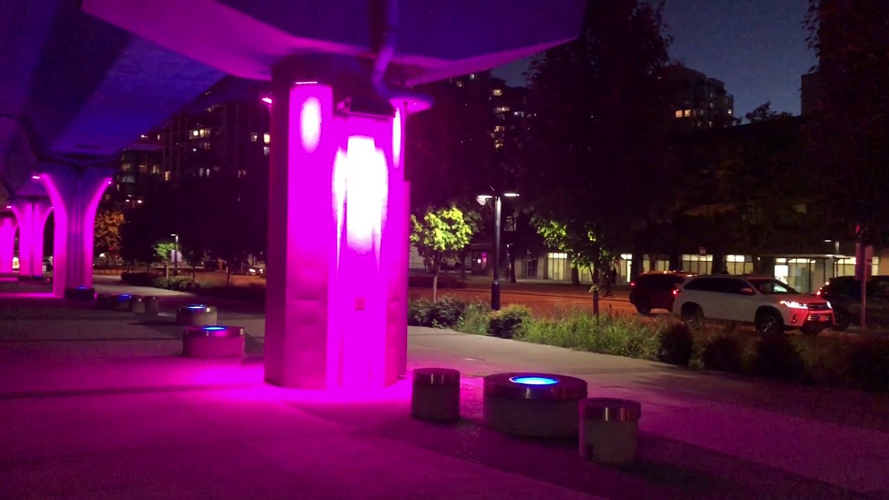 Coquitlam Downtown  | Pinetree Way and Guildford Avenue at night