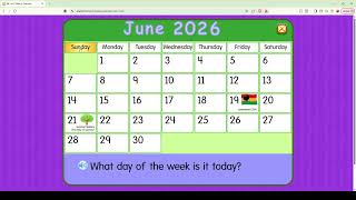 Starfall Daily Calendar - June 21, 2026