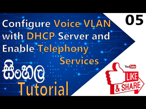 Configure Voice VLAN with DHCP Server and Enable Telephony Services