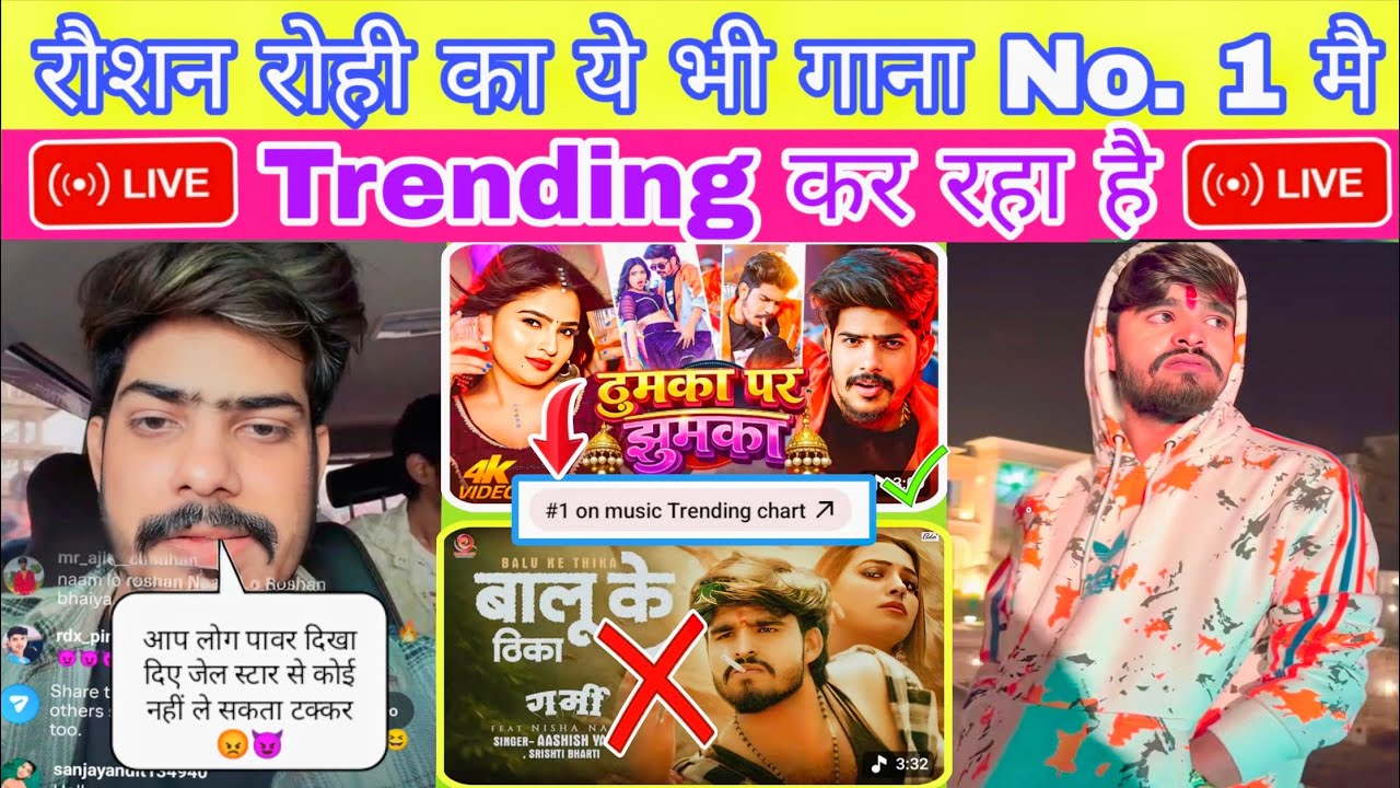 रौशन रोही का 🥳 ये भी गाना No. 1 मै Trending कर रहा है || ठुमका पर झुमका || SandipYTvlogs ||