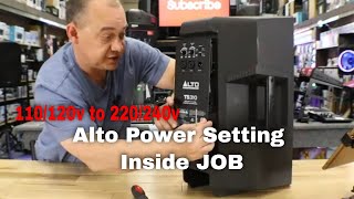 Alto TS3 How to Change the voltage Setting from 110 to 220v by expert island 988 views 1 month ago 8 minutes, 57 seconds