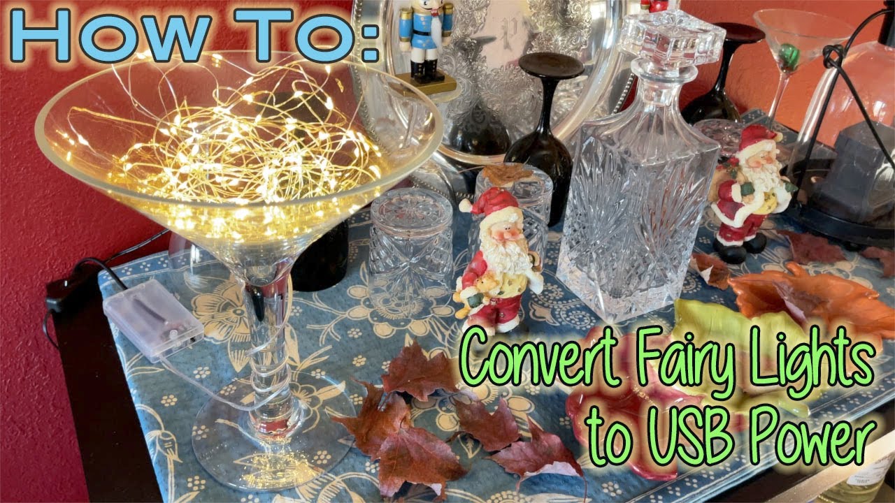 How To: Convert Fairy Lights to USB Power-DIY