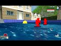 Upin &amp; Ipin mandi kolam pocong merah 😱 Oyanio Tv