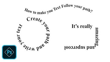 How to Make your Text Follow your path || Photoshop Tutorial