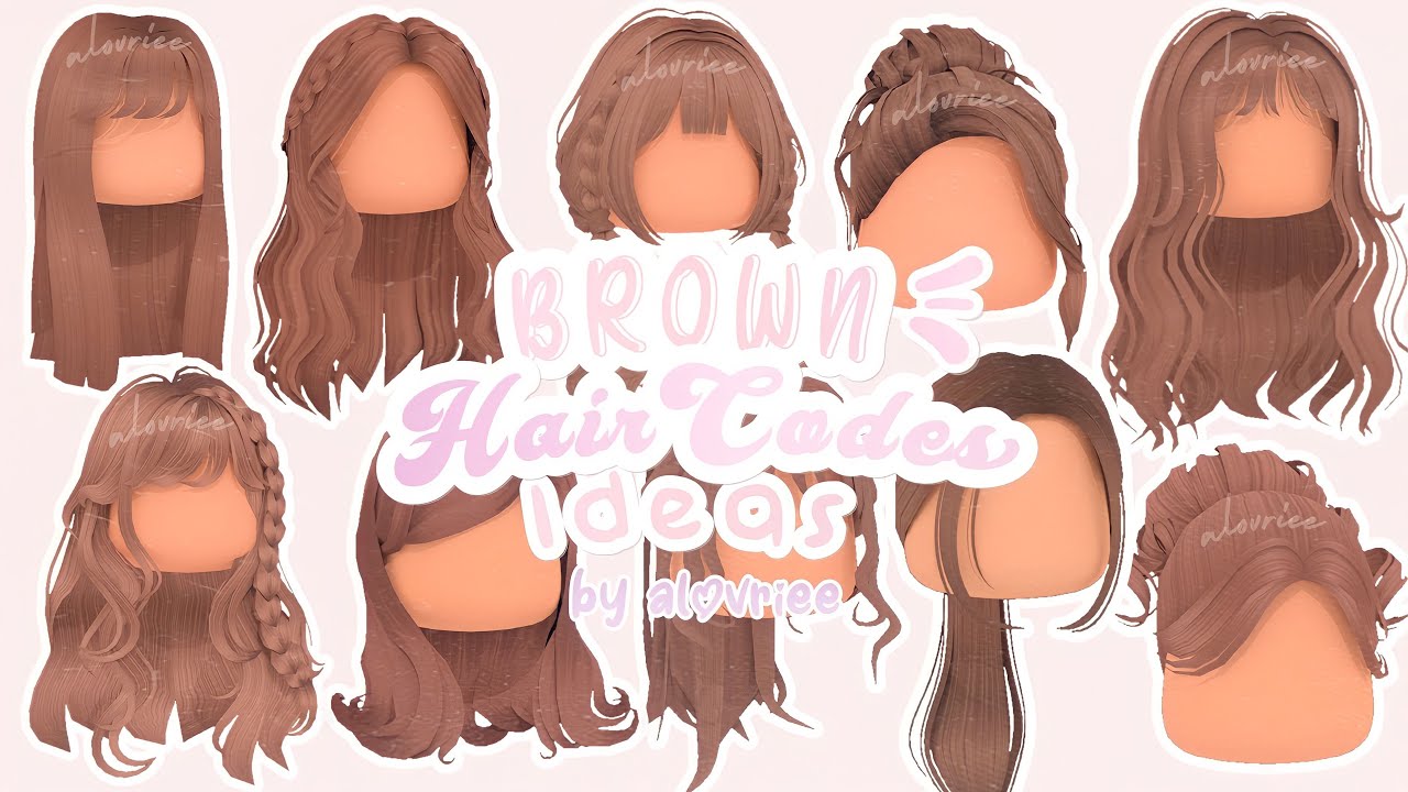 25 Aesthetic Brown Hair Codes For Bloxburg & Roblox 