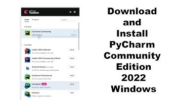 Download and Install PyCharm Community Edition  - 2022  - Windows