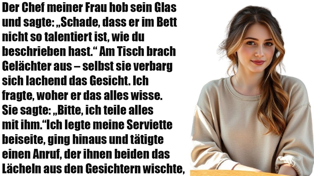 „Mein Ehefrau Chef lobt mich – dann dieser schockierende Kommentar!“