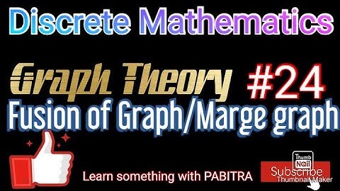 Fusion Of Graph or Marge Graph || Graph Theory || Learn Something With PABITRA #graphtheory #fusion