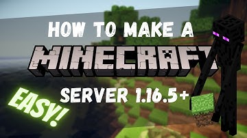 How To Make A Minecraft Server (1.16.5+) ( EASY) (w/ Port Forwarding)