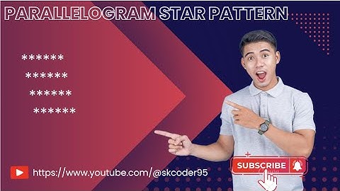 Parallelogram  Star Pattern print ( * ) using Java || SK Coder || #coding #programming