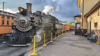 Durango Silverton Narrow Guage Railroad 480 returns to Durango
