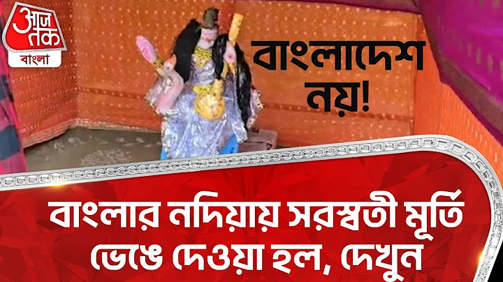 বাংলাদেশ নয়! বাংলার নদিয়ায় সরস্বতী মূর্তি ভেঙে দেওয়া হল, দেখুন | Nadia | Chapra | Saraswati Puja