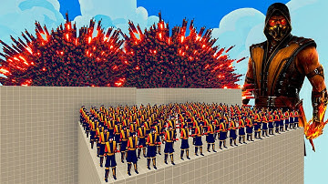 100x SCORPION + 1x GIANT vs 1x EVERY GOD   Totally Accurate Battle Simulator TABS