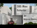 3DS Max dasturida Minimalism uslubidagi uy loyihasi. 1-qism