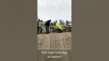 Install Jute Blanket #erosioncontrol #erosion #syman #stormwater #laborers #bluecollar