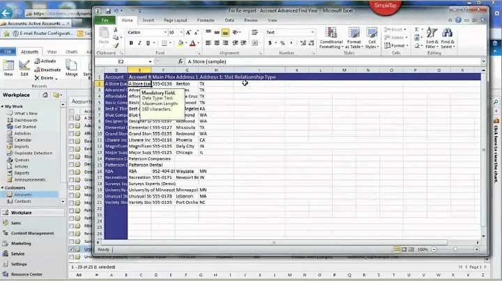 Export Data for Re-Importing in Microsoft Dynamics CRM 2011