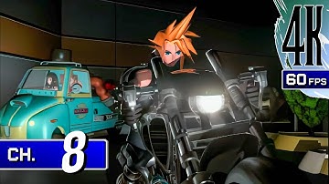 Final Fantasy 7 (VII) Original [4K/60fps] All Side Quests Walkthrough Part 8 - Shinra Building