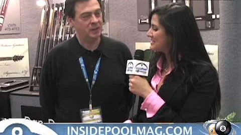 Custom Cuemaker Dan Dishaw at the Super Billiards ...