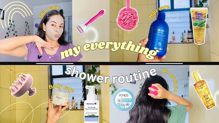 MY EVERYTHING SHOWER ROUTINE 🛁🫧🎀haircare,bodycare & skincare✨