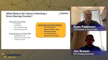 Webinar: Peerless Network Direct Routing for Microsoft Teams - Native, Simple, Cost-Effective
