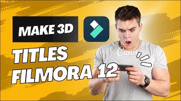 3D Titles in Filmora 12 / Create Titles in Filmora 12 / New titles in filmora 12